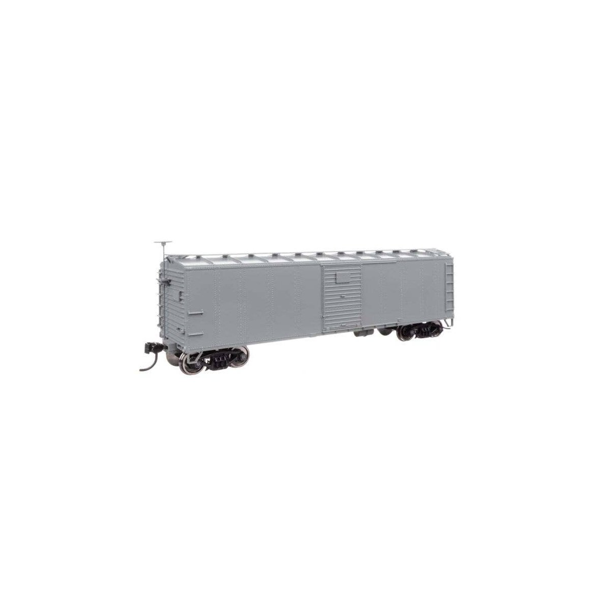 40′ Steel Boxcar with Murphy Ends - Ready to Run -- Undecorated, HO, WalthersMainline 41050