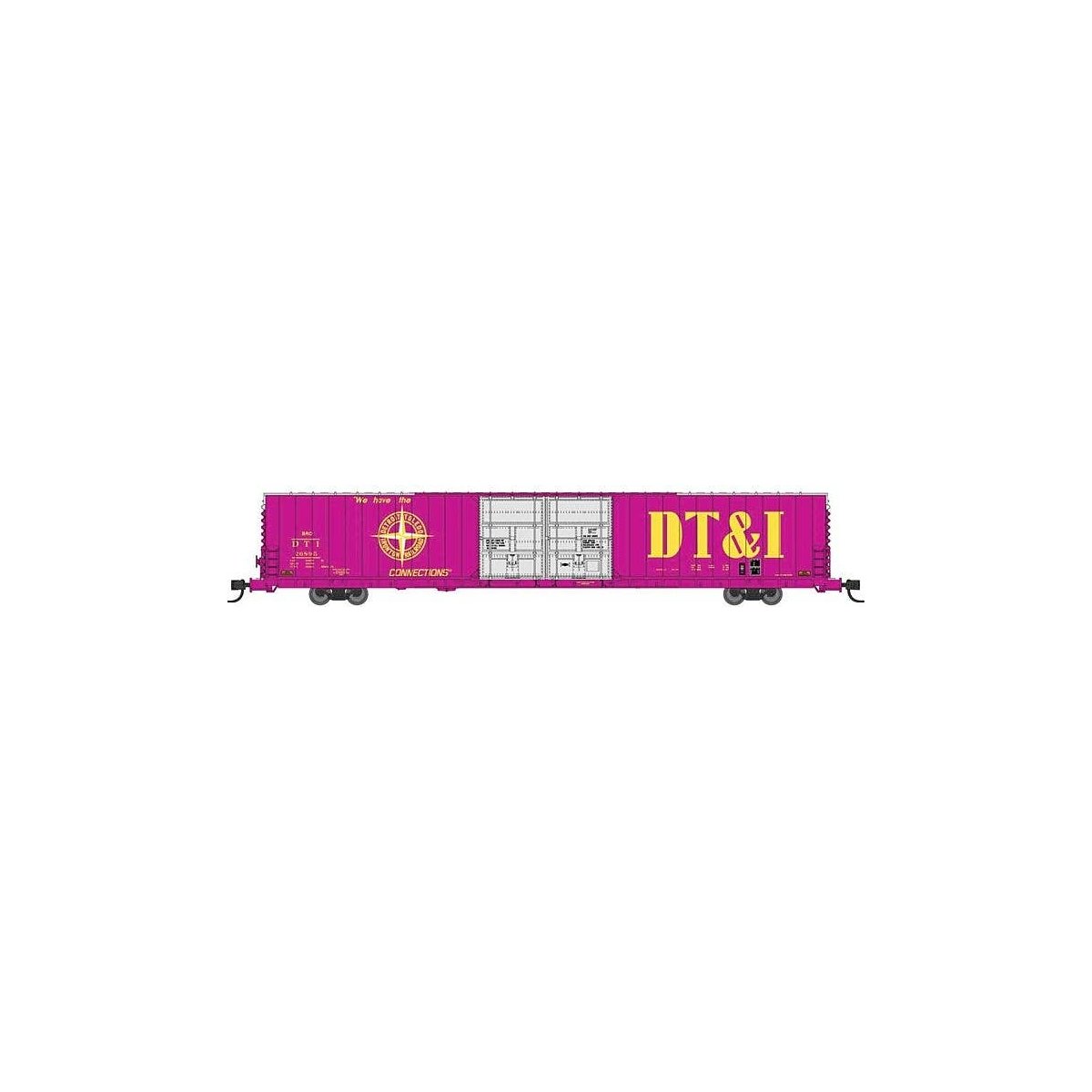 Pullman-Standard 86′ Auto Parts Double-Door Boxcar - Ready to Run -- Detroit, Toledo & Ironton 2689, N, Bluford Shops 86760