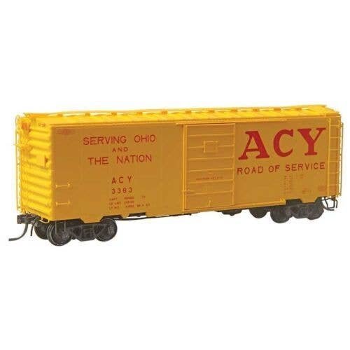 Pullman-Standard PS-1 40` Boxcar, 6` Door - Ready to Run -- Akron, Canton & Youngstown ACY, HO, Kadee Quality Products 4339