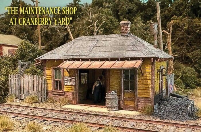 Cranberry Yard Maintenance Shed -- Laser-Cut Wood Kit, HO, Bar Mills LLC 342
