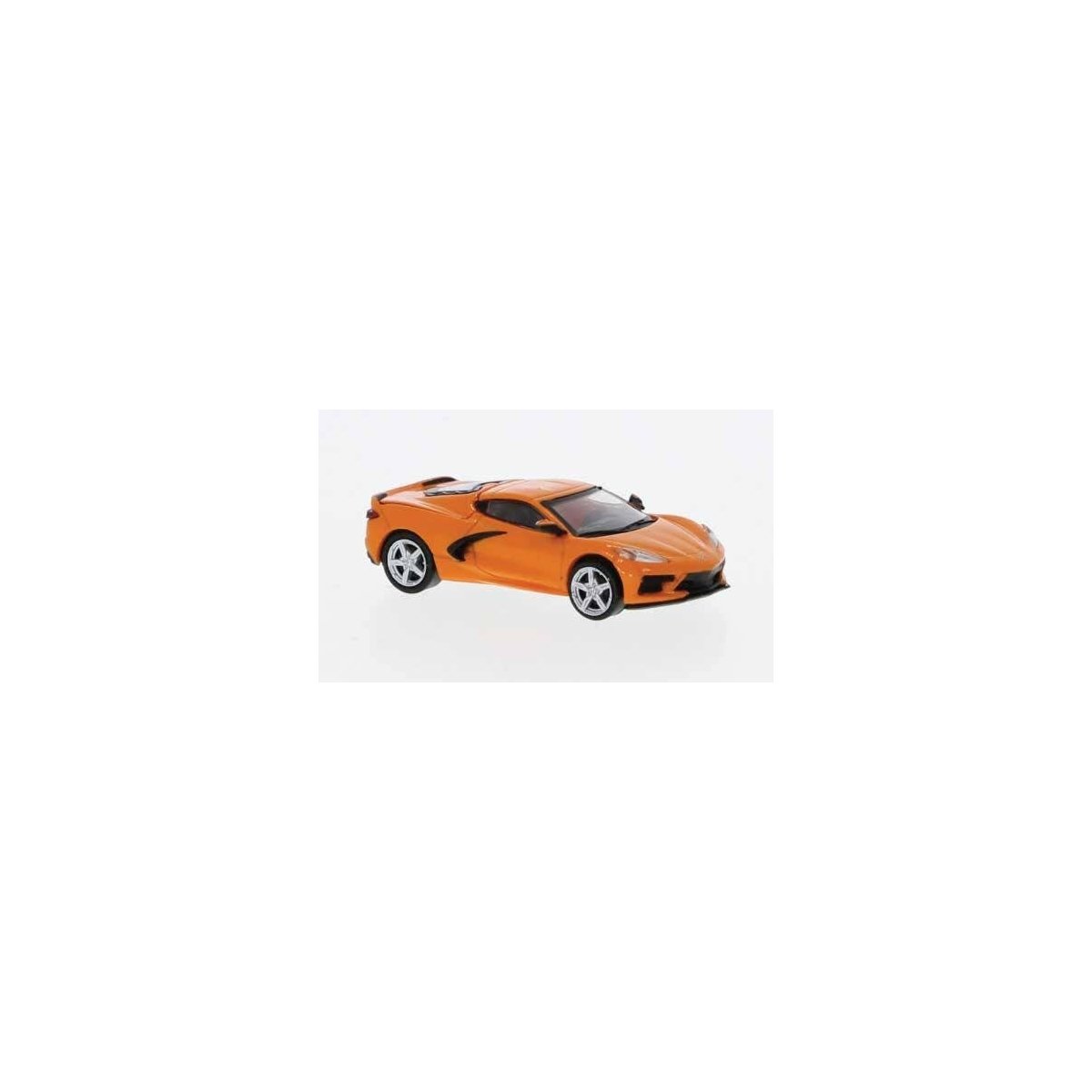 2020 Chevrolet Corvette (C8) Stingray - Assembled -- Orange, Black, HO, Brekina Automodelle PCX870675