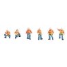 Trackside Workers - Transload Facility -- 6-Pack, HO, Walthers SceneMaster 6201