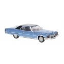 1972 Cadillac Coupe de Ville - Assembled -- Blue, Black, HO, Brekina Automodelle 18128