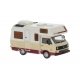 Volkswagen T3 Karmann Gipsy Camper - Assembled -- White, Tan, Brown, HO, Brekina Automodelle 33975