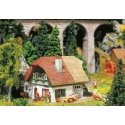 Black Forest Mill -- Kit - 5-11/16 x 4-3/4 x 3-1/8′ 14.5 x 12 x 8cm, HO, Faller Gmbh 131210