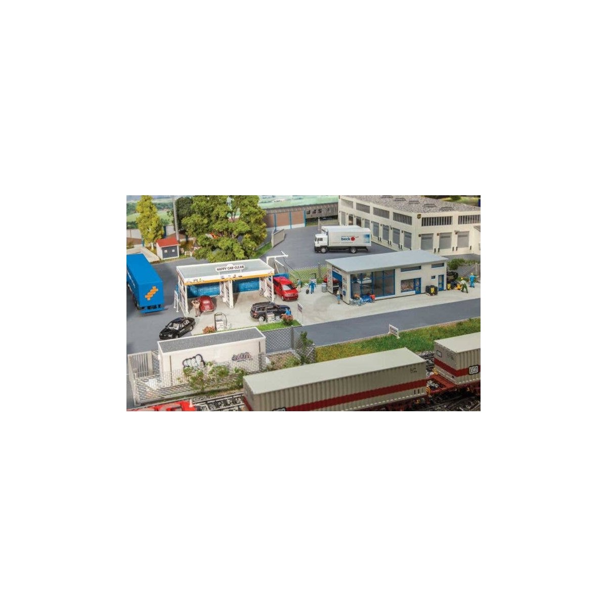 Car Wash -- Kit - 2 Structures, HO, Faller Gmbh 191829