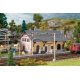 Lavin Train Station -- Kit - 4-5/16 x 2-15/16 x 2-3/4′ 11 x 7.4 x 5.8cm, N, Faller Gmbh 212128