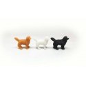 Assorted Dogs -- Black pkg(5), N, ALL SCALE MINIATURES 1600962B