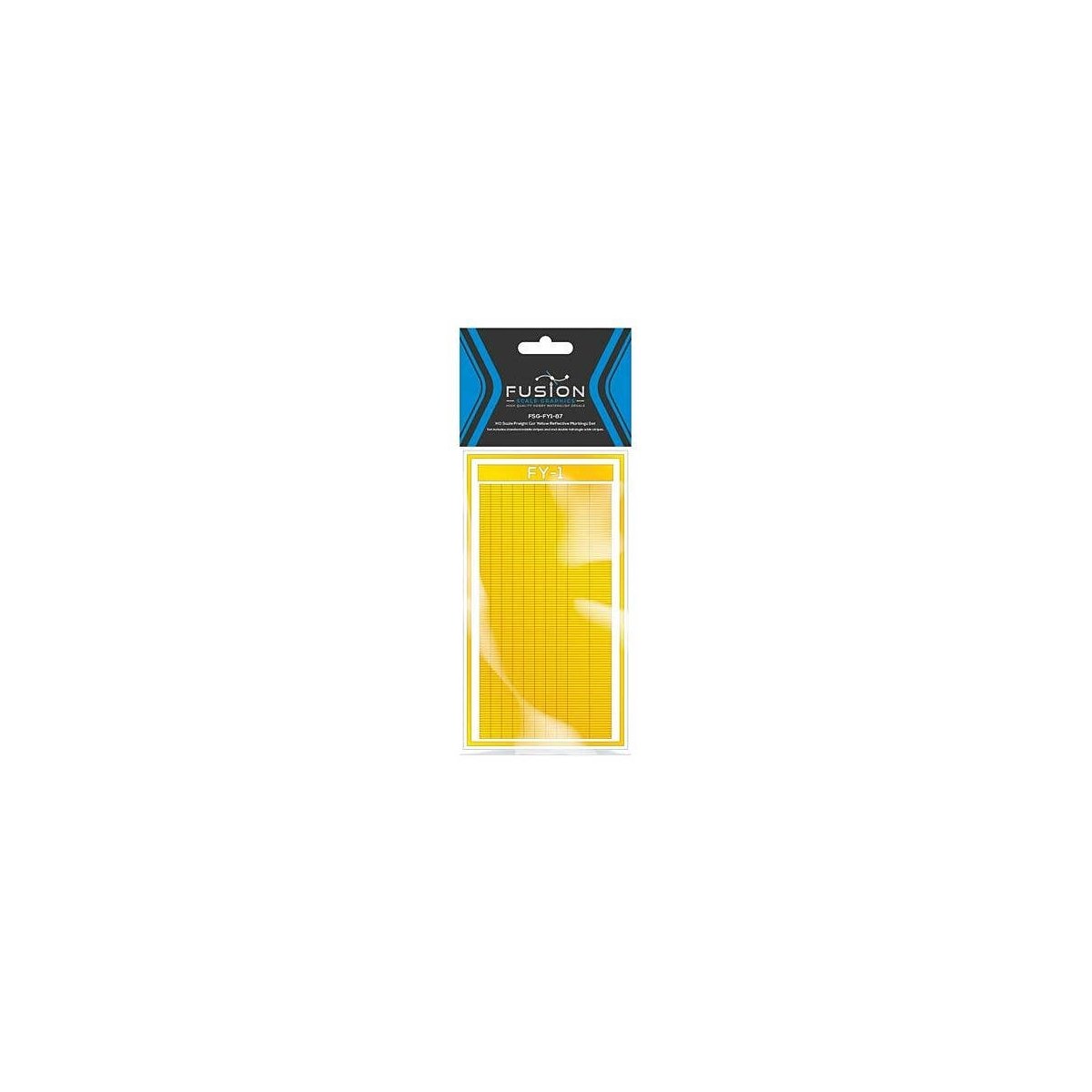 Railroad Freight Car Yellow Reflective Markings Set, HO, FUSION SCALE GRAPHICS 160001