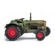 1957-1965 Deutz D40 Farm Tractor - Assembled -- Weathered (green, red), HO, Wiking 88104