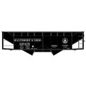 50-Ton Offset-Side 2-Bay Hopper - Kit -- Baltimore & Ohio 428479 (1941, black, Kuhler Capitol Logo), HO, Accurail Inc 81901