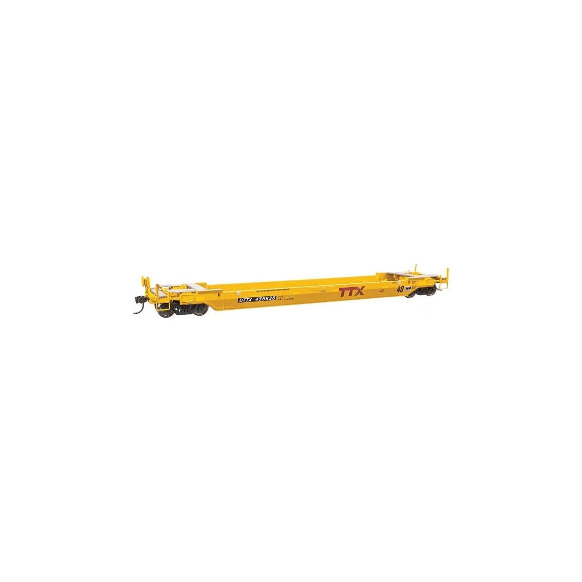 Gunderson Rebuilt All-Purpose 40′ Well Car - Ready-To-Run -- DTTX 455938, HO, WalthersProto 109140