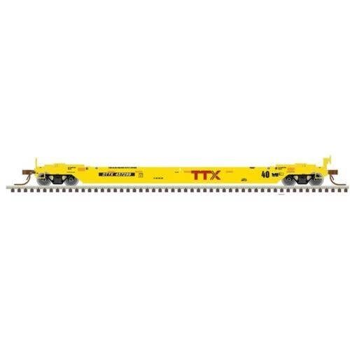 40′ Rebuilt Well Car - Ready to Run - Master(R) -- TTX DTTX 457678 (Late Repaint, yel, N, Atlas Model Railroad Co. 50007022