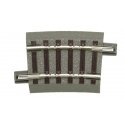 Curved track -- Gebogenes Gleis -- R2 7-5° - HO - Roco 61129