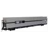 89′ Flatcar w/Bi-Level Shielded Auto Rack - Ready to Run -- Norfolk & Western Rack & Flatcar 412024, HO, WalthersMainline 8122