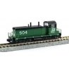 EMD NW2 - DCC -- Burlington Northern 543 (Cascade Green, black, white), N, Kato USA Inc 1764378DCC
