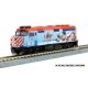 EMD F40PH Commuter Version - Sound and DCC -- Metra 133 (Operation North Pole Christmas 2016, blu, HO, Kato USA Inc 372016S