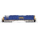 EMD SD70M with Flat Radiators - DCC -- CSX 4697 (blue, yellow, Boxcar Logo), N, Kato USA Inc 1767616DCC