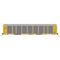 Tri-Level Enclosed Auto Rack - Ready to Run -- Chicago & North Western ETTX 820611 (yellow, black, red, silver), N, Intermountai
