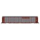 Tri-Level Enclosed Auto Rack - Ready to Run -- Cotton Belt SSW 80710 (Boxcar Red, white, yellow), HO, Intermountain Railway Comp