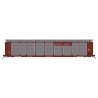 Tri-Level Enclosed Auto Rack - Ready to Run -- Cotton Belt SSW 80710 (Boxcar Red, white, yellow), N, Intermountain Railway Compa