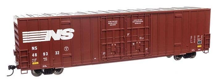 60′ High Cube Plate F Boxcar - Ready to Run -- Norfolk Southern 469332, HO, WalthersMainline 3032