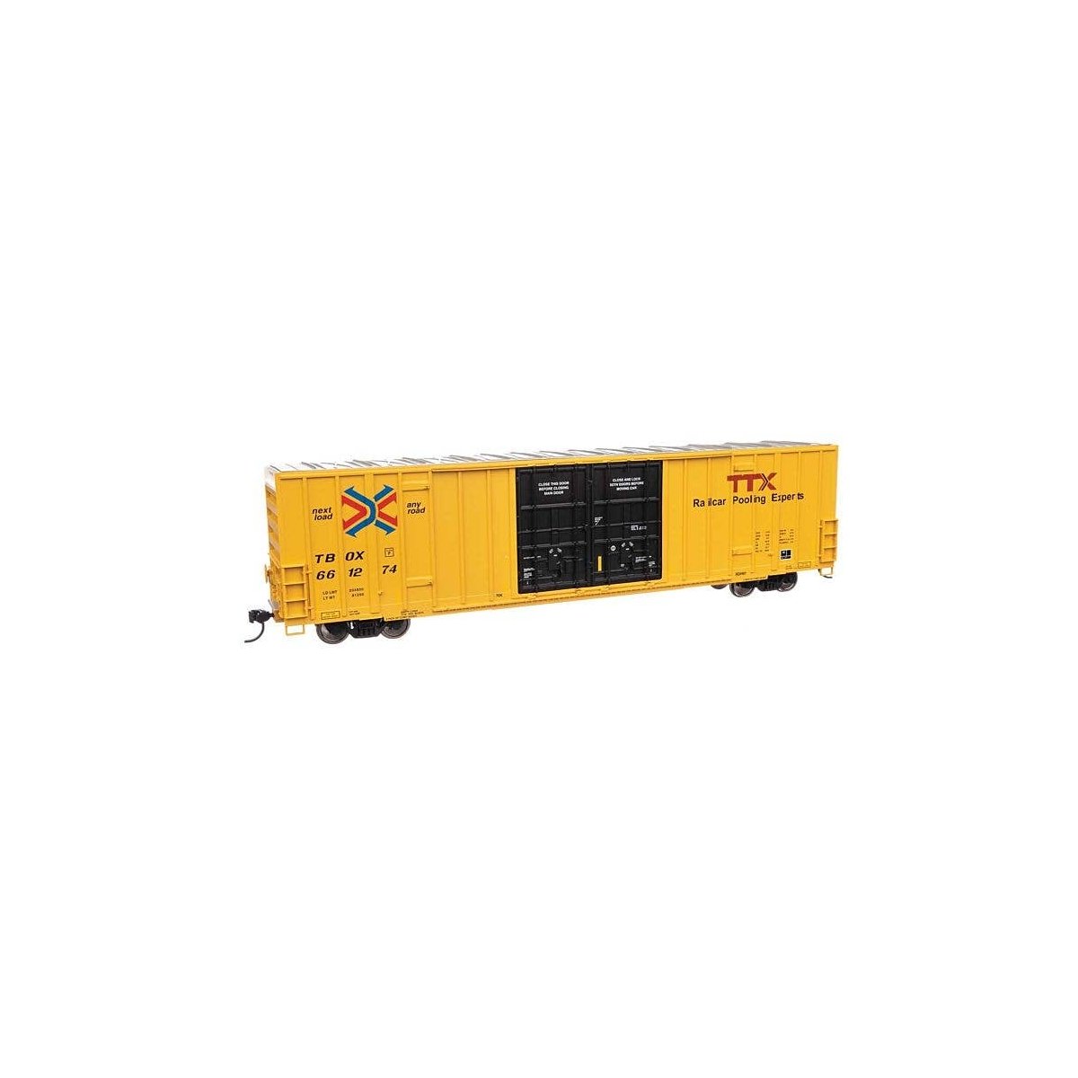 60′ High Cube Plate F Boxcar - Ready to Run -- TTX 661274, HO, WalthersMainline 3044