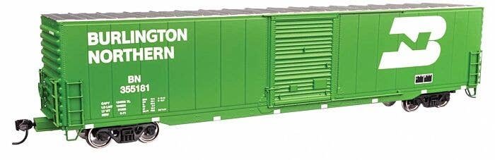 60′ Pullman-Standard Single Door Auto Parts Boxcar - Ready to Run -- Burlington Northern 355181, HO, WalthersMainline 3357