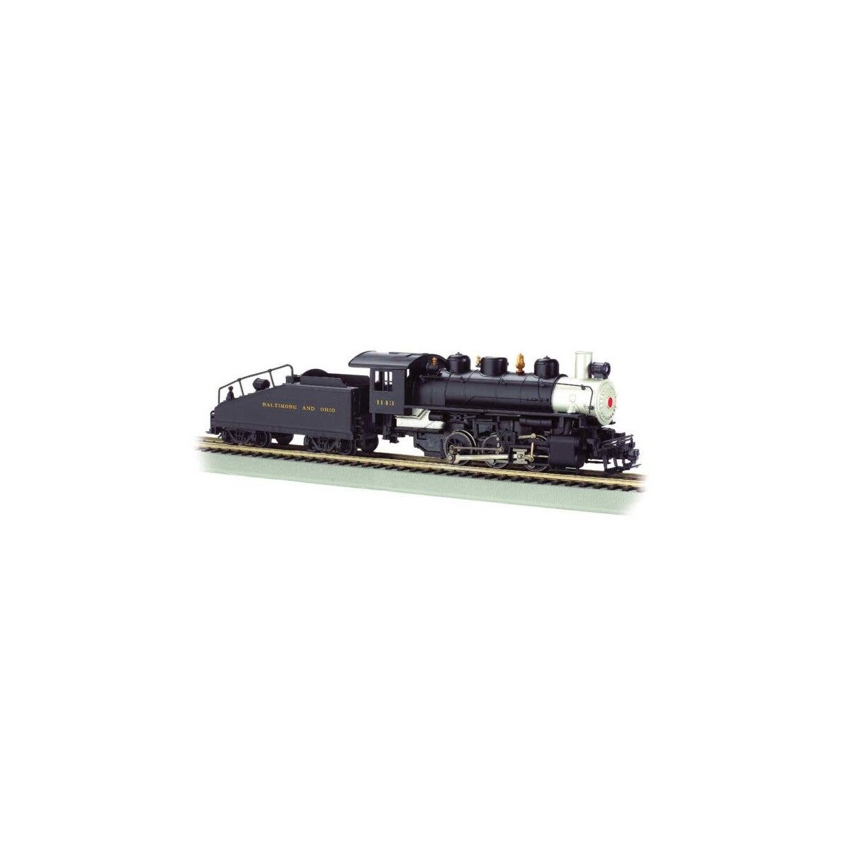 USRA 0-6-0 with Slope-Back Tender - Standard DC with Smoke -- Baltimore & Ohio 1143 (black, , HO, Bachmann Industries 50626
