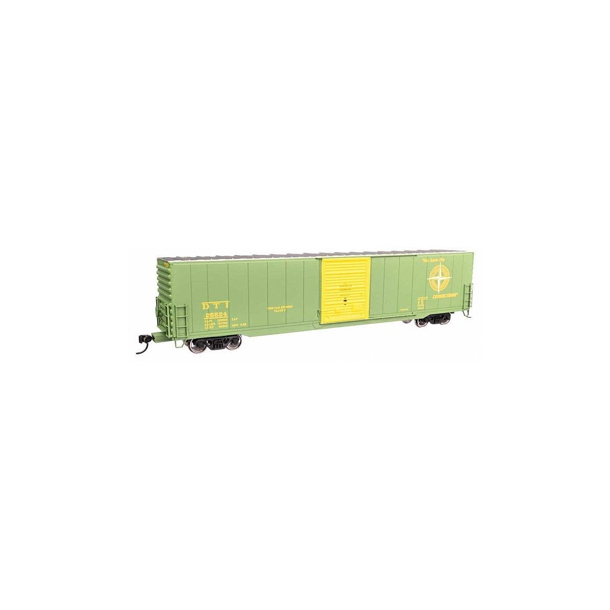 60′ Pullman-Standard Single Door Auto Parts Boxcar - Ready to Run -- Detroit, Toledo & Ironton 25524, HO, WalthersMainline 336