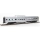 85′ Budd Dome Coach - Ready to Run -- Painted Silver, Unlettered, HO, WalthersMainline 30412