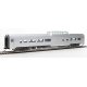 85′ Budd Dome Coach - Ready to Run -- Painted Silver, Unlettered, HO, WalthersMainline 30412