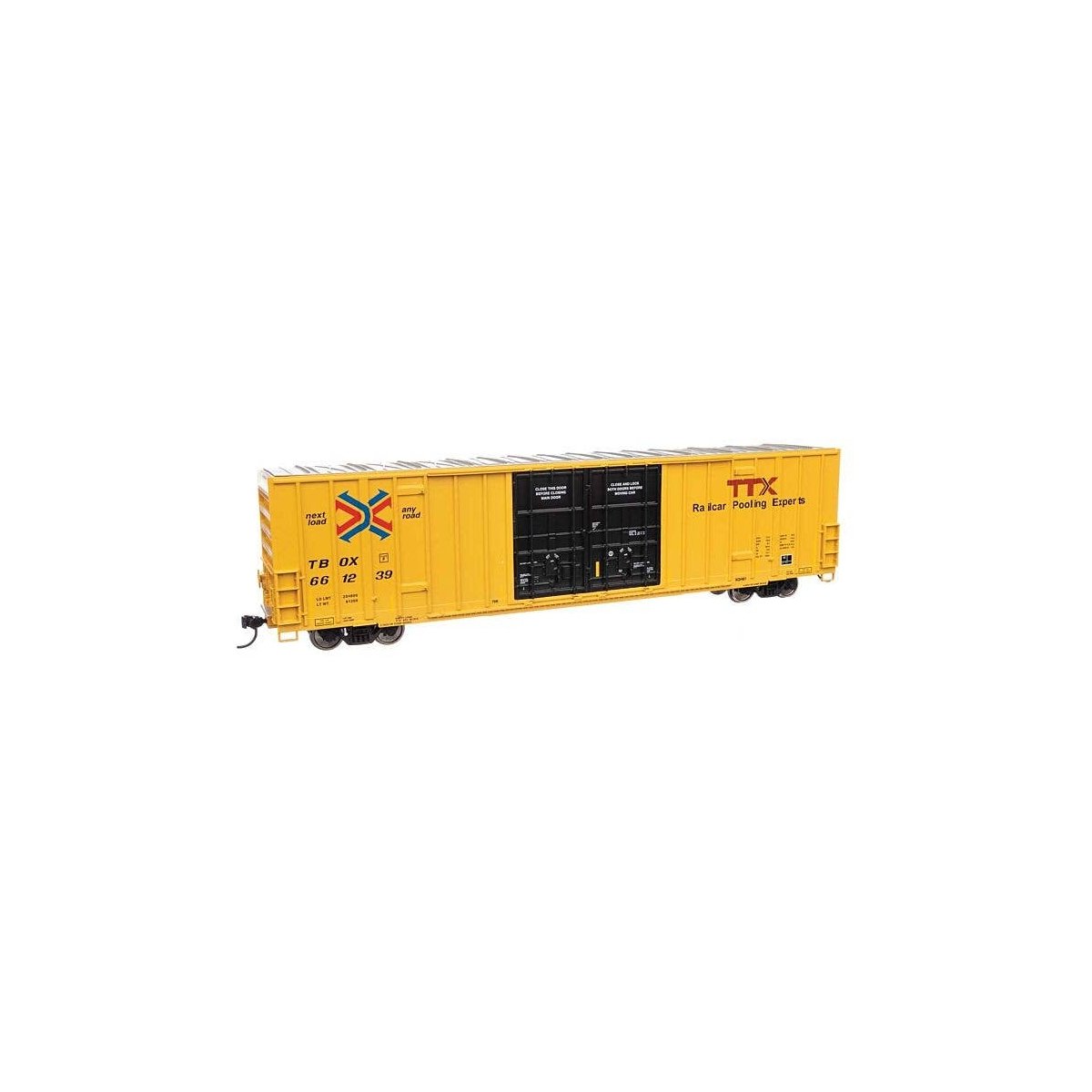 60′ High Cube Plate F Boxcar - Ready to Run -- TTX 661239, HO, WalthersMainline 3043