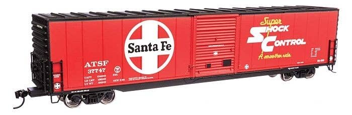 60′ Pullman-Standard Single Door Auto Parts Boxcar - Ready to Run -- Santa Fe 37747, HO, WalthersMainline 3353