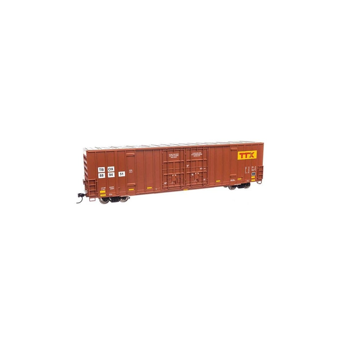 60′ High Cube Plate F Boxcar - Ready to Run -- TTX TBOX 889451, HO, WalthersMainline 3038