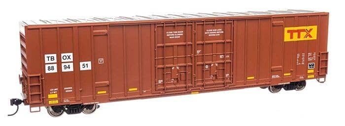 60′ High Cube Plate F Boxcar - Ready to Run -- TTX TBOX 889451, HO, WalthersMainline 3038
