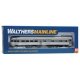 85′ Budd Observation - Ready To Run -- Southern Railway (silver), HO, WalthersMainline 30362