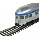 85′ Budd Observation - Ready To Run -- VIA Rail Canada (silver, blue, yellow), HO, WalthersMainline 30359
