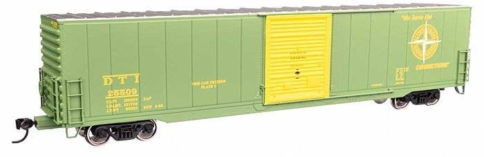 60′ Pullman-Standard Single Door Auto Parts Boxcar - Ready to Run -- Detroit, Toledo & Ironton 25509, HO, WalthersMainline 336
