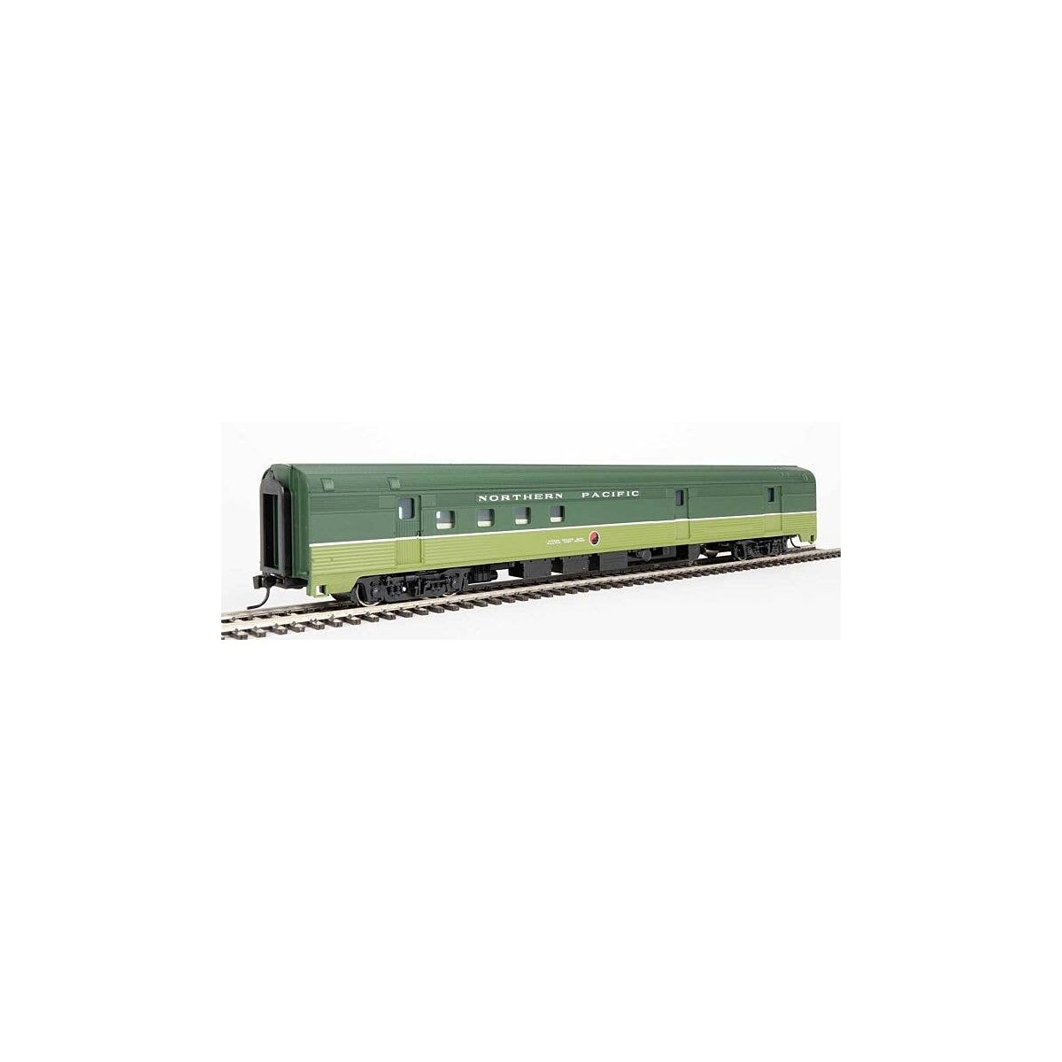 85′ Budd Baggage-Railway Post Office - Ready To Run -- Northern Pacific, HO, WalthersMainline 30316