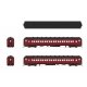 80′ PRR P70 Coach - Ready to Run -- Reading, Blue Mountain & Northern (Tuscan, black), HO, Broadway Limited Imports 9738