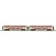 Madison Heavyweight Coach 2-Pack - 3-Rail - Ready to Run -- Strates Shows Red Train 2 Syracuse, 8 York, O, Atlas O 3001772B