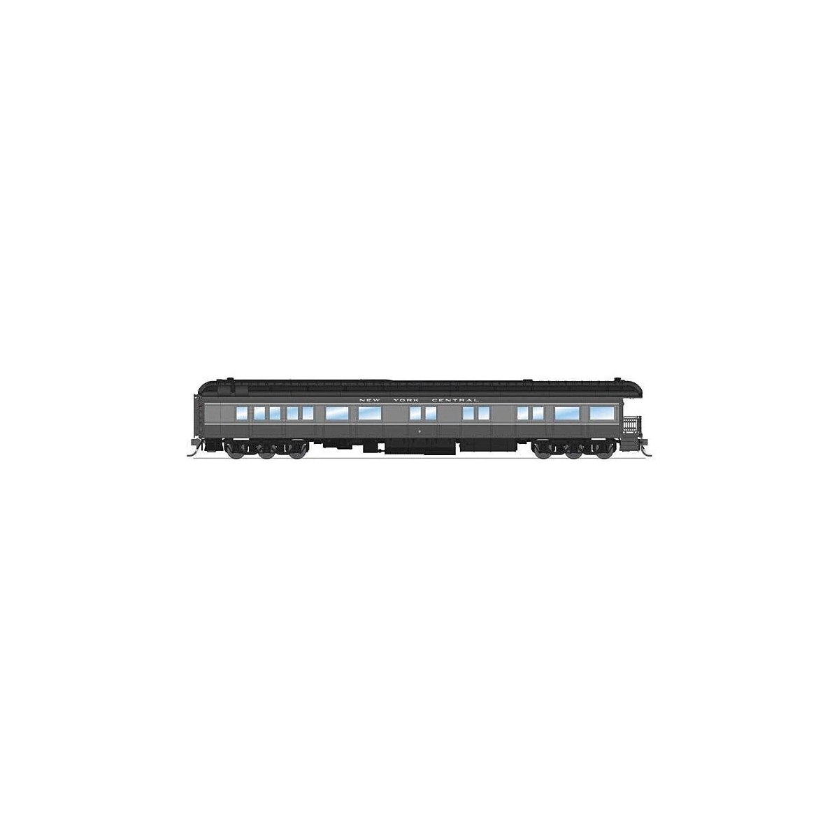 Heavyweight Business Car Observation - Ready to Run -- New York Central 3 (2-Tone Gray), HO, Broadway Limited Imports 9723