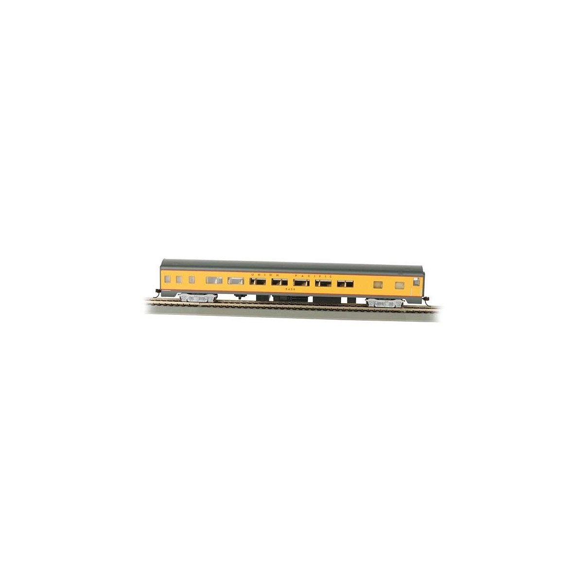 85′ Smooth-Side Coach w/Lights - Ready to Run -- Union Pacific, HO, Bachmann Industries 14204
