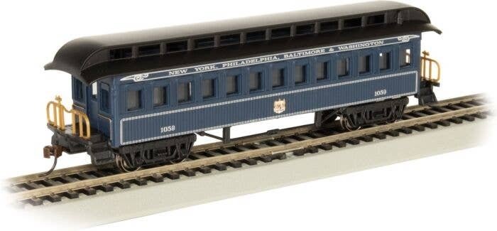 Old-Time Wood Coach with Round-End Clerestory Roof - Ready to Run -- Baltimore & Ohio (Royal, HO, Bachmann Industries 15105