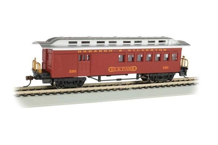 1860 - 1880 Wood Combine - Ready to Run - Silver Series(R) -- Durango & Silverton 150 ′Elk P, HO, Bachmann Industries 13507