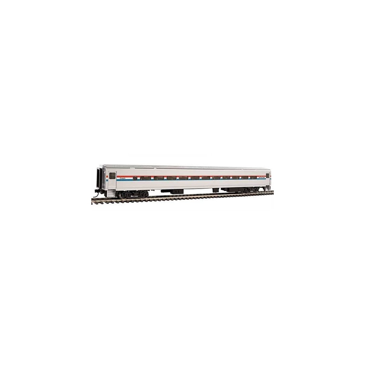 85′ Horizon Fleet Coach - Ready to Run -- Amtrak(R) (Phase III Equal Red, White, Blue Stripes), HO, WalthersMainline 31000