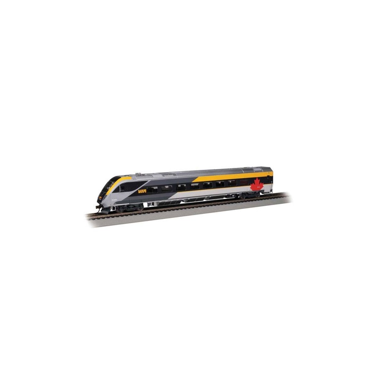 Siemens Venture Cab Car - VIA Version - Ready to Run - Sound and DCC Lights -- VIA Rail Cana, HO, Bachmann Industries 74509