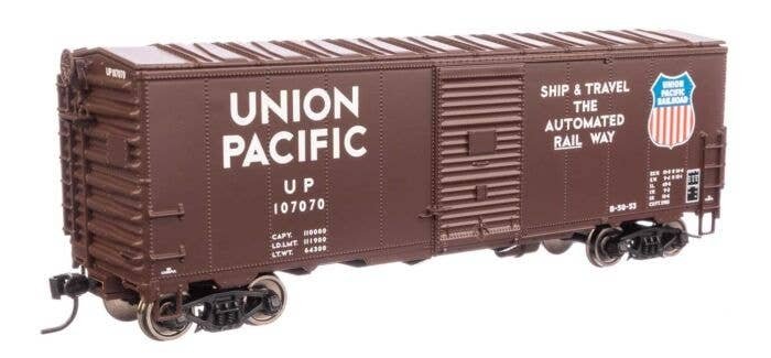 40′ Association of American Railroads Modernized 1948 Boxcar - Ready to Run -- Union Pacific(R) 107070, HO, WalthersMainline 1