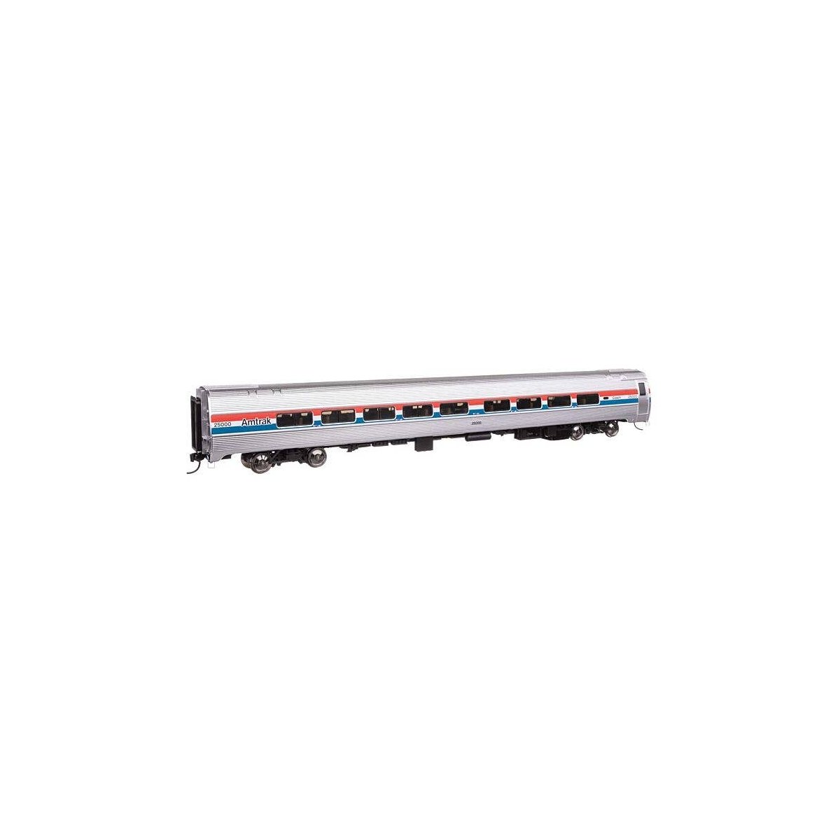 85′ Amfleet II 59-Seat Coach - Lighted - Ready to Run -- Amtrak(R) 25047 (Phase III), HO, WalthersProto 12229